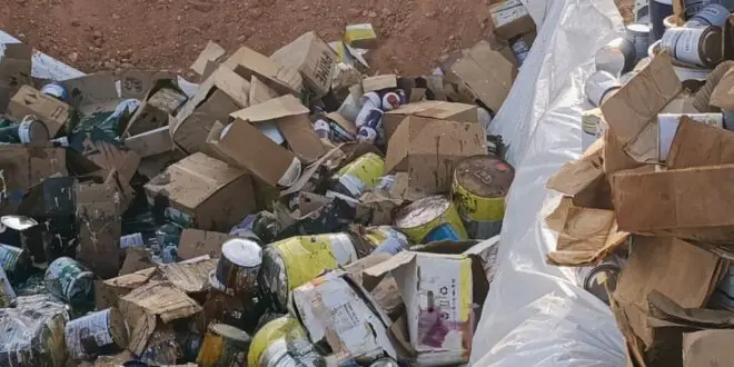 جمارك الوديعة تتلف مواد ممنوعة ومنتهية الصلاحية بقيمة 46 مليون ريال في حضرموت